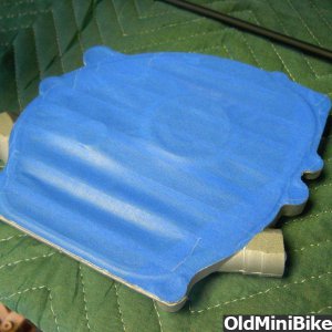 Prepping engine for paint.