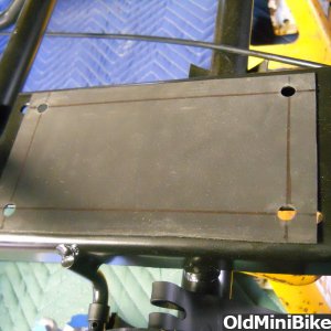 Rubber engine mounting plate gasket.