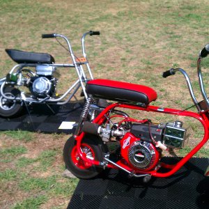 My too cats at joes mini bike show