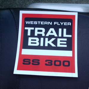 Western Flyer SS300 decal