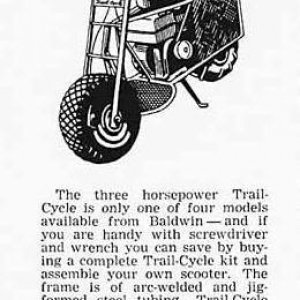 1960s Trail-Cycle Newspaper ad
