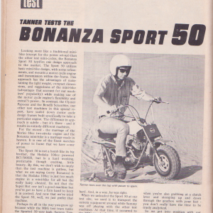 Bonanza Sport Article part 1