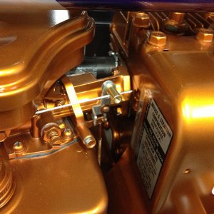 Briggs & Stratton 5HP throttle control lever installed
