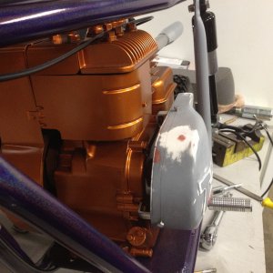 Taco mini bike clutch cover bracket