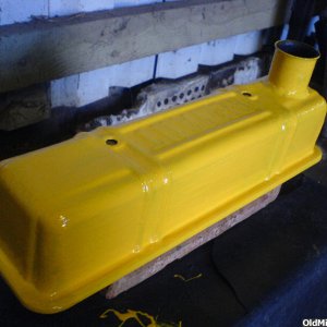 Newly painted rocker cover