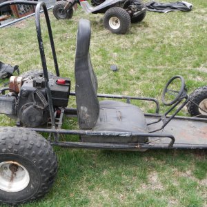 go kart facing right.