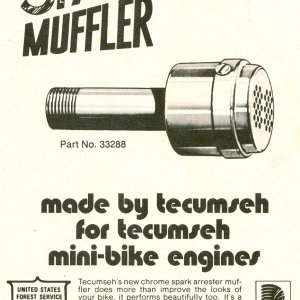 Tecumseh Muffler Ad 1971
