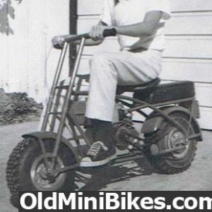 Savage minibike with rack and fenders
