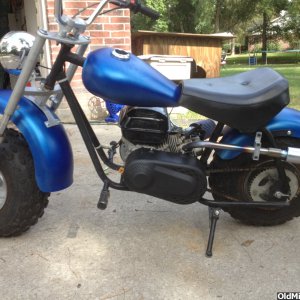 After Paint and mods Baja Warrior | OldMiniBikes.com