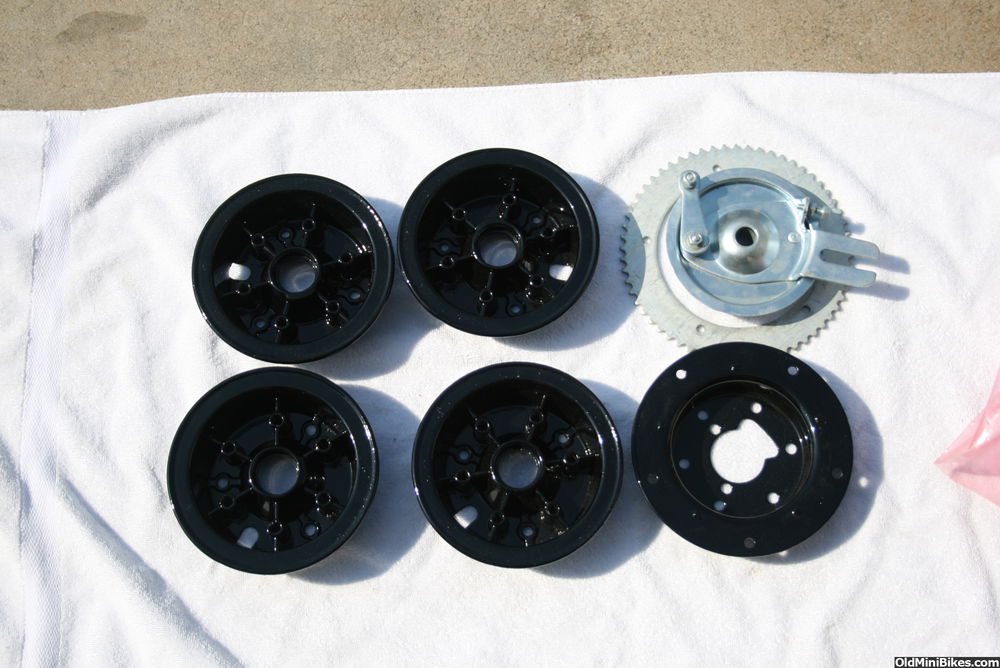 5" Manco wheels/sprocket/brake